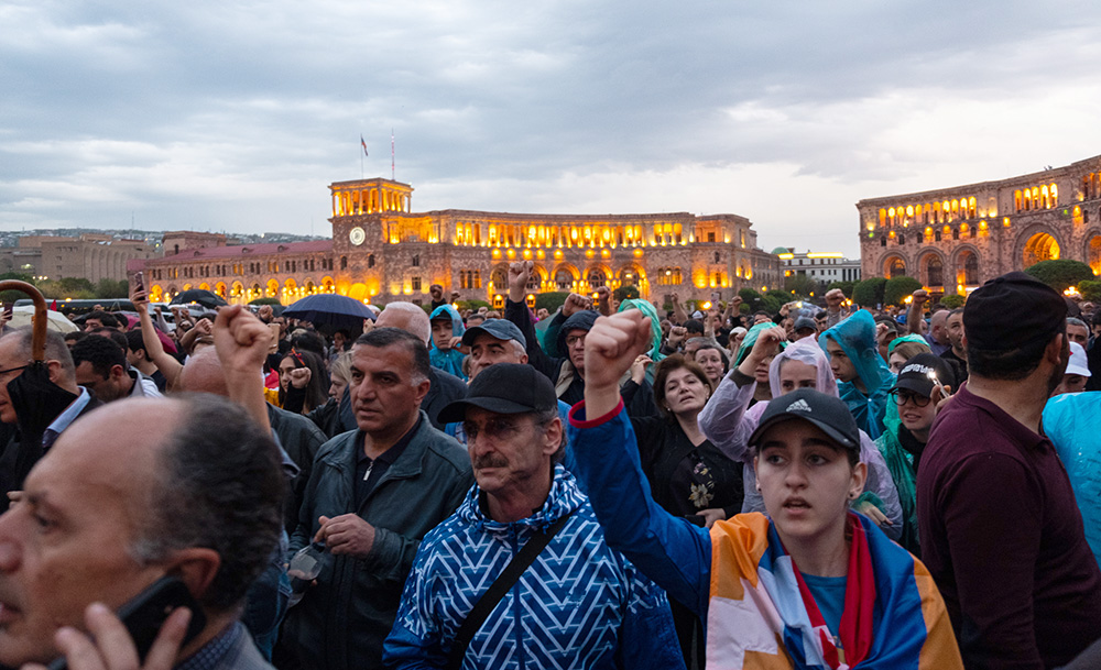 Protest in Yerevan, 4 may