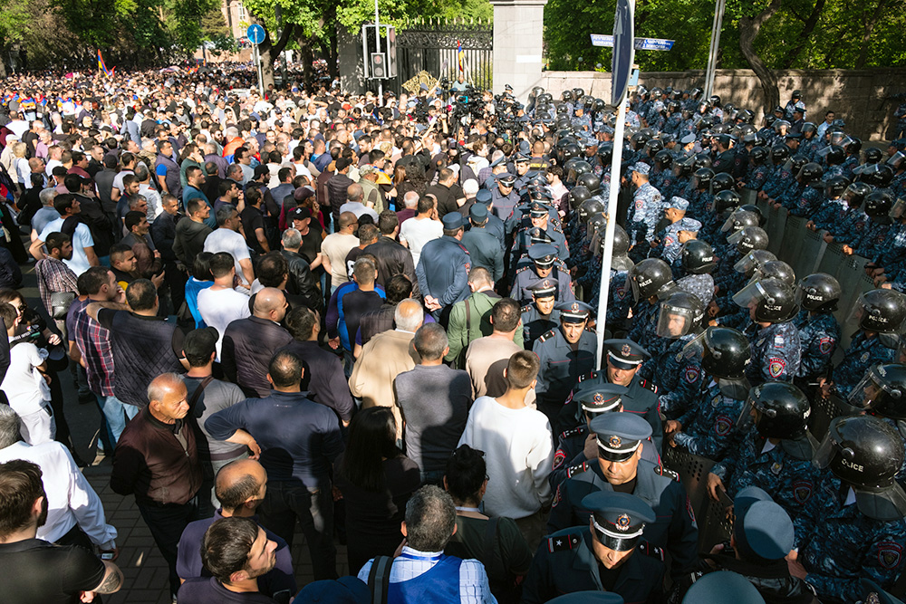 Protest in Yerevan, 4 may