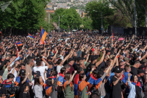 Митинг оппозиции в Ереване.